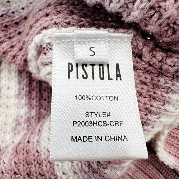 Pistola Olga Waffle Stitch Sweater in Coral Reef Pink Size Small - Picture 7 of 7